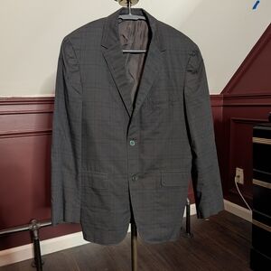 MAVEST Vintage Green/Gray Plaid MiUSA Sport Coat Tailored Jacket